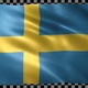 Sweden waving flag looped - VideoHive Item for Sale