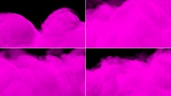 Flowing Puff Pink Smoke