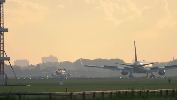 Early Morning in Amsterdam Airport