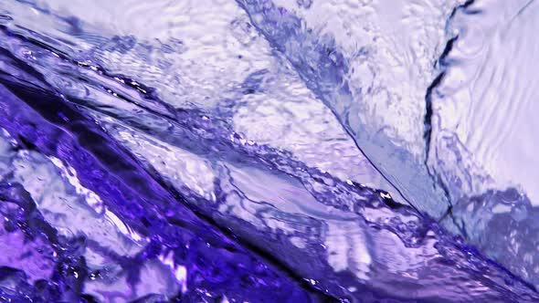 Colored water splash, Slow Motion