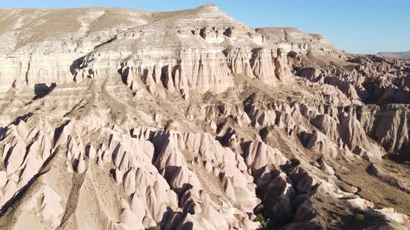 Cappadocia Landscape Aerial View. Turkey. Goreme National Park