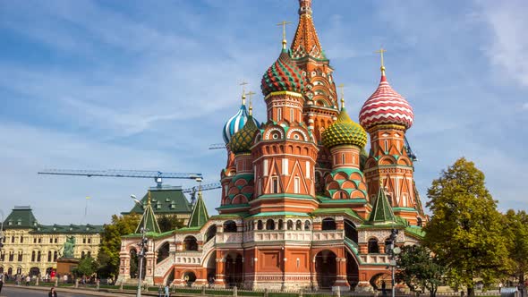 St Basils Cathedral On Red Square In Moscow