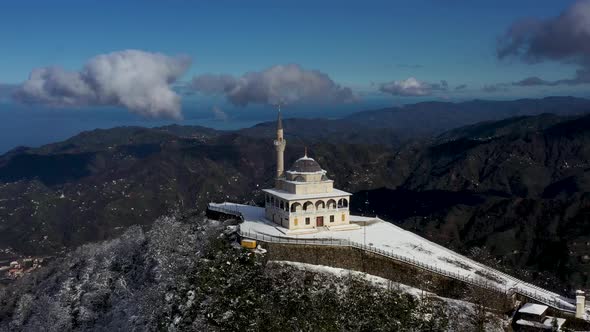 Mosque On Top Of Mountain