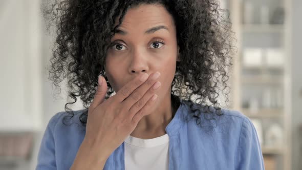 Portrait of Amazed African Woman in Shock