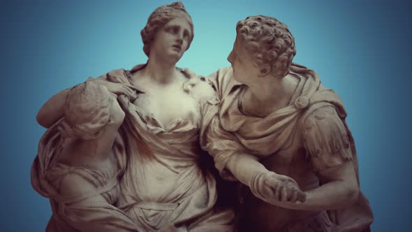 Arria and Poetus Antique Statue alt