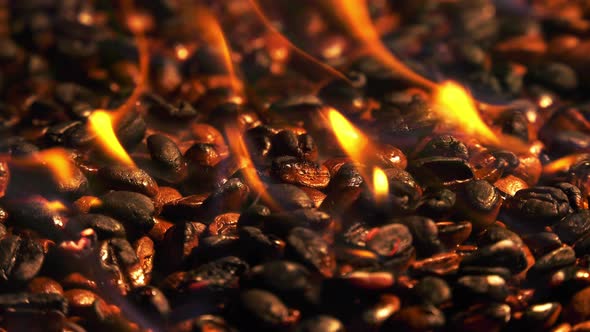 Burning Roasted Coffee