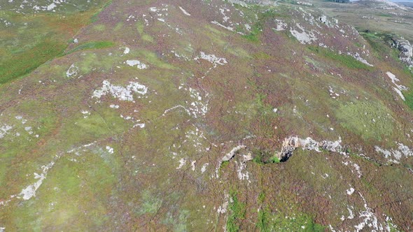 Aerial View of the Coastline By Marmeelan and Falcorrib South of Dungloe County Donegal  Ireland