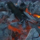 Burning Red Organic Charcoal Texture in Bbq Grill - VideoHive Item for Sale