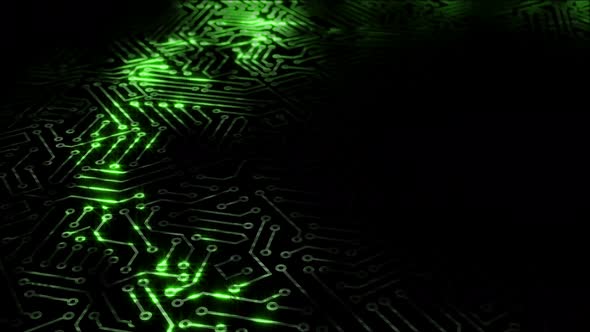 Electrical Impulse in a Microcircuit alt