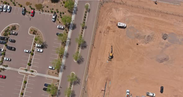 House Construction Work in Preparation Process View of New Residential District with Near Parkland