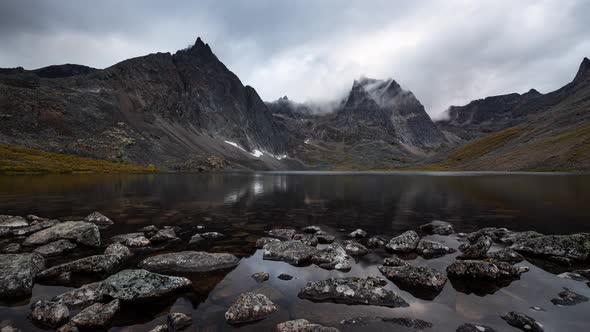 Grizzly Lake in Tombstone Territorial Park, Yukon, Canada.