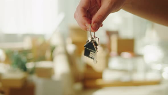 Real Estate Home Keys Closeup Buying Flat Apartment Property Purchasing