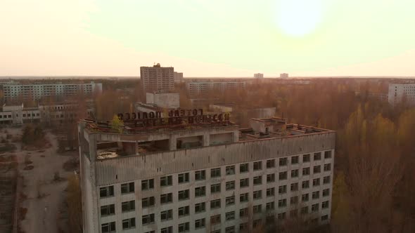 City of Pripyt Near Chernobyl Nuclear Power Plant