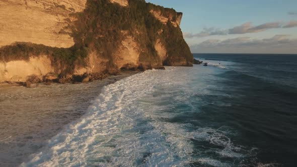 Rocky Coastline on the Island of Bali
