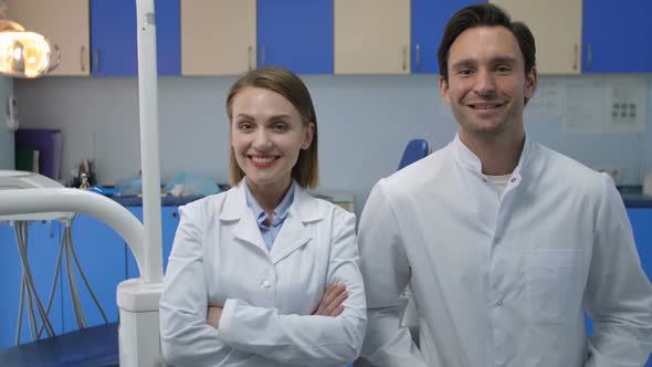 Medical Staff Smiling at Camera with Radiant Smile