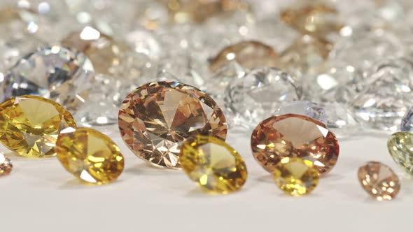 Close Up Of The Golden Diamonds.
