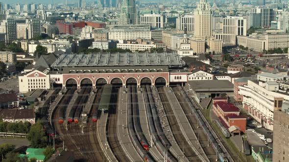 A Railway Station in the City Centre