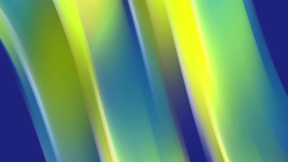 Blue, green, yellow rotation transition whirl abstract