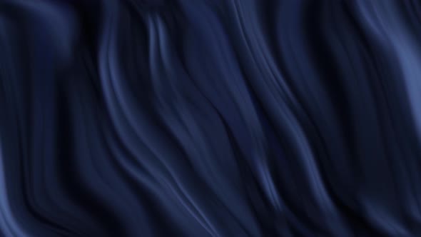 Blue Dark Smooth Wave Motion Animated Background