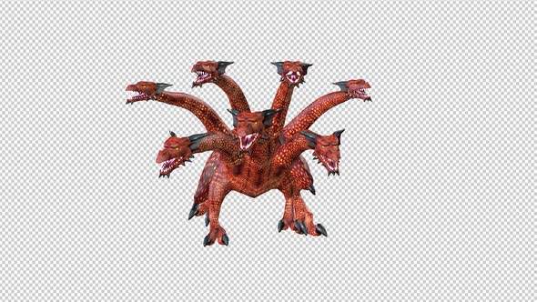 Multi-Head Dragon Walk To Camera alt