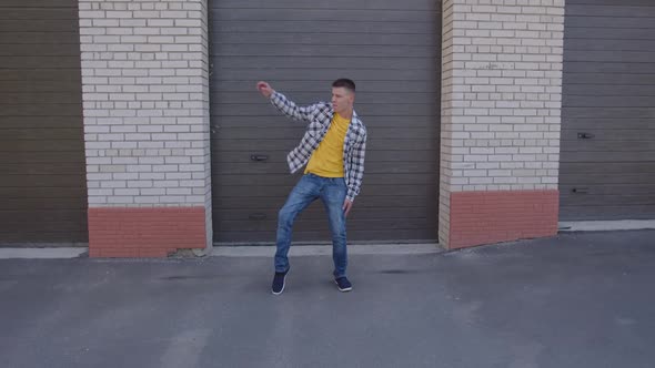 Young Man is Dancing