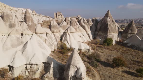 Cappadocia Landscape Aerial View. Turkey. Goreme National Park