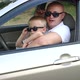 Father and Son in Sunglasses and White Tshirts in the Car - VideoHive Item for Sale