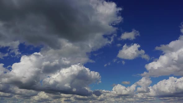 Timelapse with Beautiful Clouds Moving