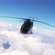 Helicopter Flies Above the Clouds 4k - VideoHive Item for Sale
