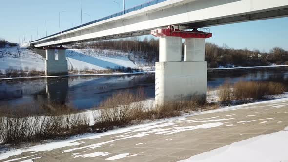 Spring, River, Bridge And Ice Drift 13