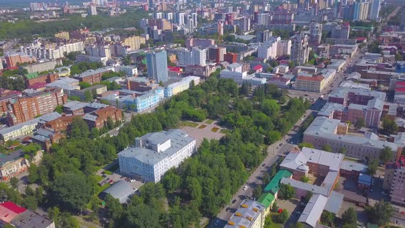 City View From a Helicopter