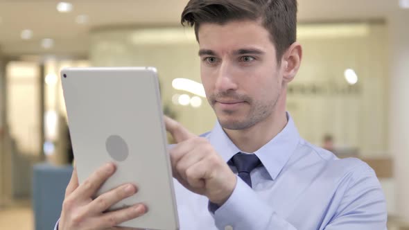 Businessman Using Tablet PC