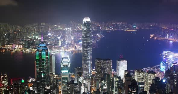 Hong Kong city night