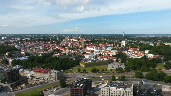 Beautiful Panoramic View of Tallinn the Capital of Estonia