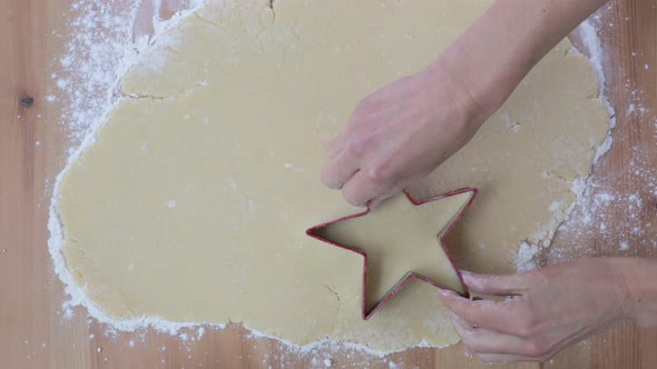 Cutting Cookies Flat Lay