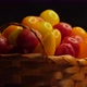 Farmer wicker basket with delicious tomatoes and peppers - VideoHive Item for Sale