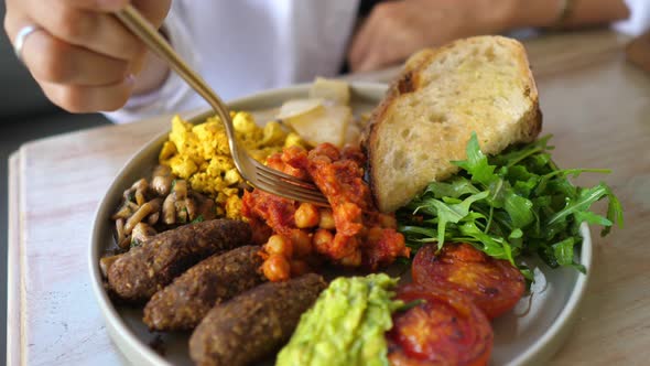 Vegan Interpretation of Classic English Breakfast