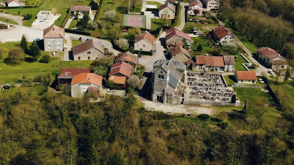 Top view of Cemetery and Chapel