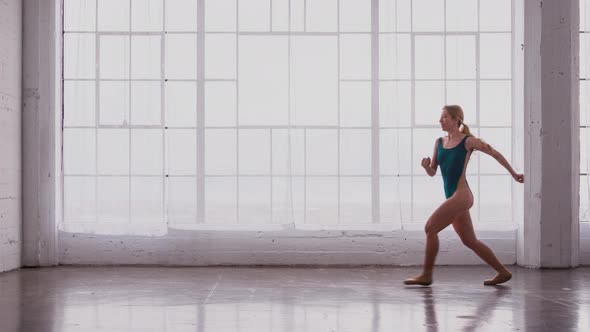 Beautiful Ballerina In Slow Motion