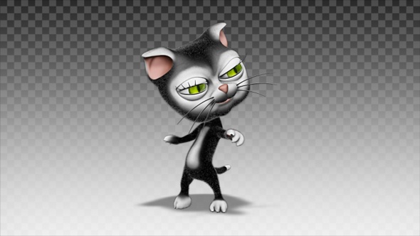 Cartoon Kitty Cat - Dance Greasy