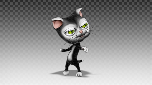 Cartoon Kitty Cat - Dance Greasy alt