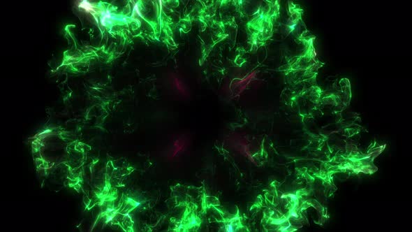 Explosion Of Plasma Flow