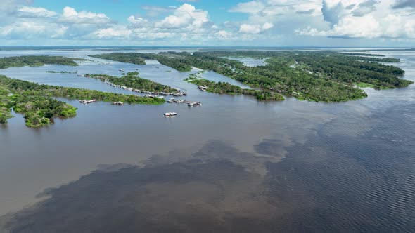 Stunning landscape of Amazon Forest at Amazonas State Brazil.