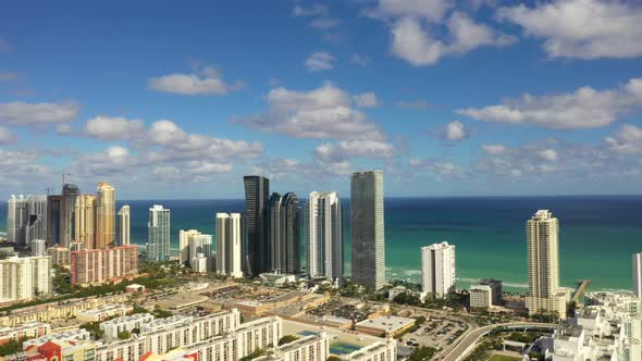 Sunny Isles Beach Building Oceanfront Super Luxury Aerial Video