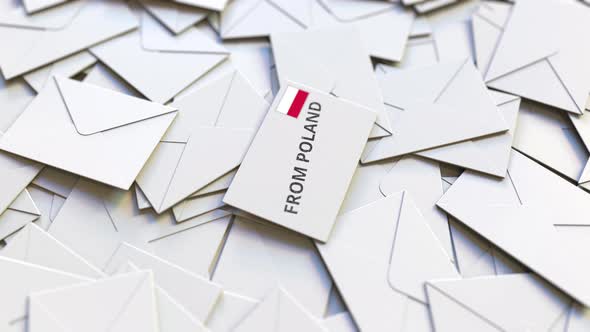 Envelope with From Poland Stamp alt