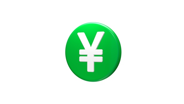 3D Yen Symbol Seamless Rotated Green V2 alt