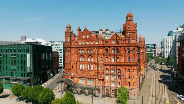 Beautiful Old Building of Midland Hotel in Manchester  Travel Photography