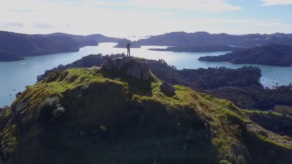 Scenic view from top of mountain