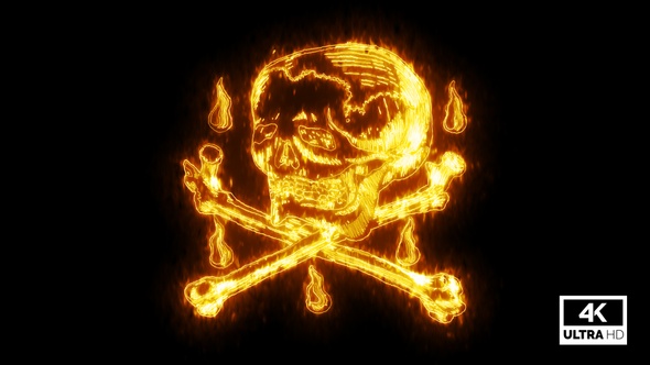 Burning Pirates Skull V4