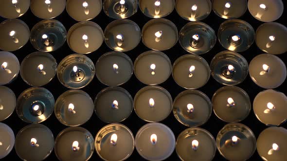 Candles on a Black Background